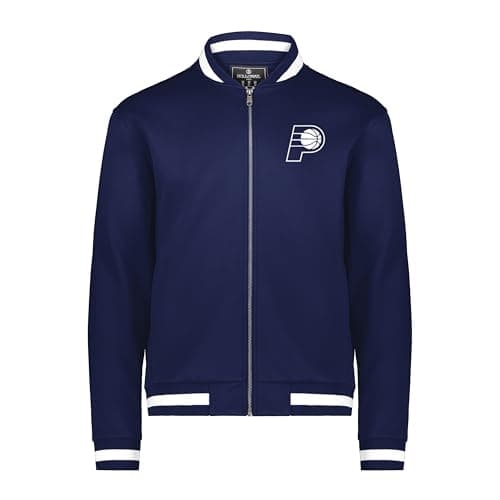 Holloway Men's NBA Indiana Pacers Full Zip Lightweight Basketball Apparel - Sports Jacket for Athletes, Gym and Game Day