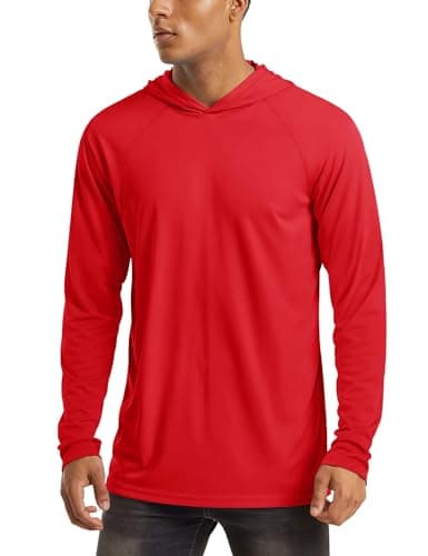 UPF 50+ Men's Hooded Sun Protection T-Shirts for Fishing and Athletic Pursuits
| Men's Hooded UPF 50+ Sun Protection Lo