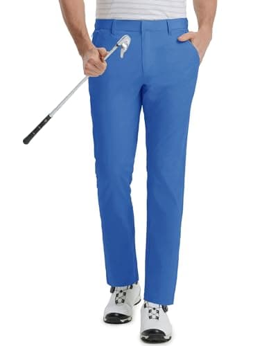 M MAELREG Men's Stretch Lightweight 5 Pockets Golf Pants - Casual Trousers for Men Water-Resistant 30"/32"/34"