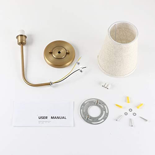 Pathson Set of 2 Vintage Wall Sconces for Industrial Living Room and Bedroom Hardwired Bathroom Vanity Lights (Antique B