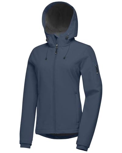 Women's 33,000ft Softshell Jacket, Fleece Lined Warm Windproof Coat for Outdoor Hiking
| 33,000ft Women's Softshell Hoo