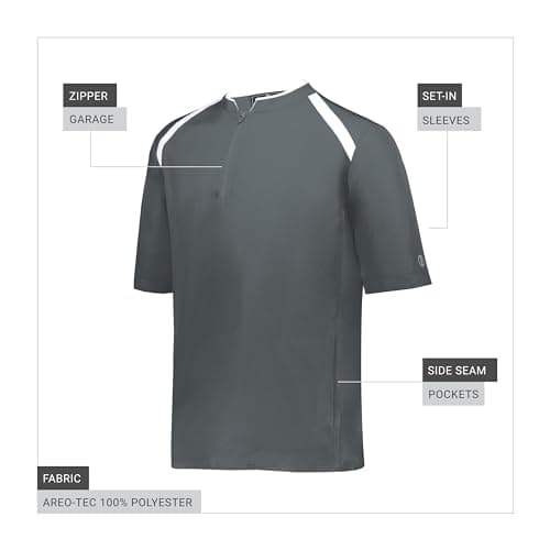 Holloway Clubhouse Short Sleeve Pullover Cage Jacket for Men Winter Protection
| Holloway Clubhouse Short Sleeve Pullov
