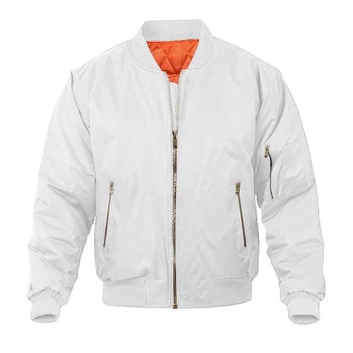 Magnivit Men's Warm Bomber Jacket for Casual Fall Winter and Military Style Outwear
| Magnivit Men's Stylish Bomber Jac