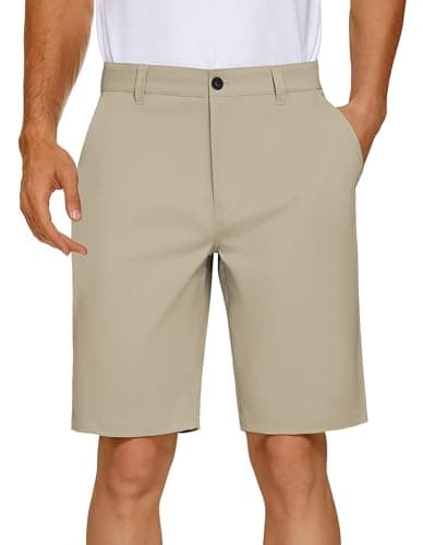 Men's PULI Golf Dress Shorts Flat Front Hybrid 7 Inch Lightweight Quick Dry Chino Casual with Pockets
| PULI Men's Golf