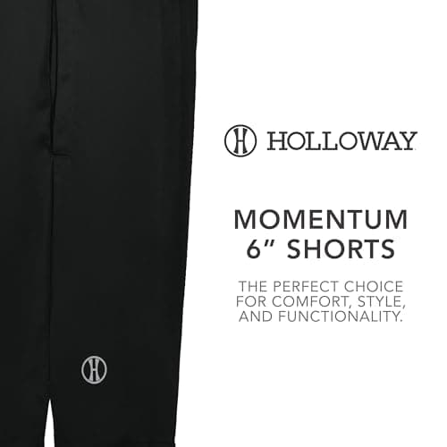 Holloway Men's Momentum Shorts + Fast Drying + Outdoor Adventure + Breathable + Quick Dry + Moisture Wicking + Regular F
