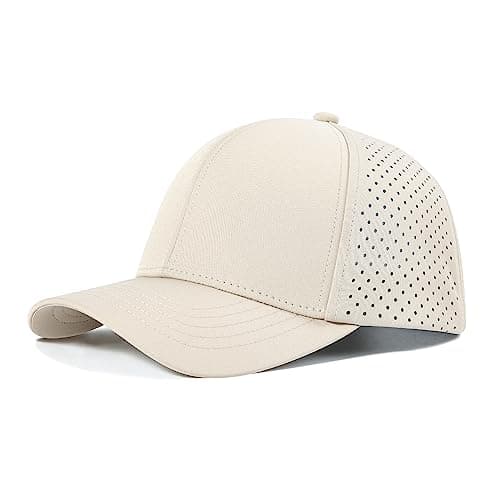 VOBOOM Men Quick Dry Baseball Cap for Summer Sports Laser Cut Mesh Curved Brim Snapback Hat
