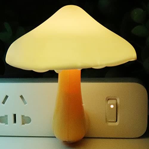 AUSAYE Energy Saving Night Light Cute Mushroom Lamp for Adults and Kids Room Bathroom Kitchen