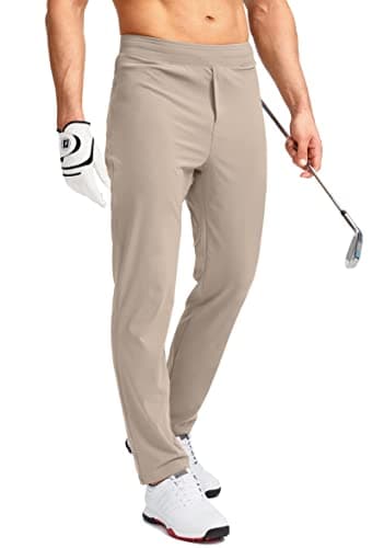 Pudolla Men's Stretch Golf Pants with Zipper Pockets Slim Fit Casual Joggers
| Pudolla Men's Golf Sweatpants Zipper Poc