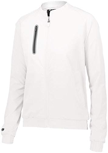 Augusta Sportswear Holloway Sportswear Women's Weld Jacket - White for Cold Weather Protection and Warmth
