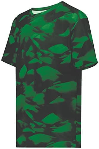 Holloway Men's Stock Cotton-Touch Poly Tee + Comfort + Outdoor + Lightweight + Stretchy + Medium Size + 100% Polyester +