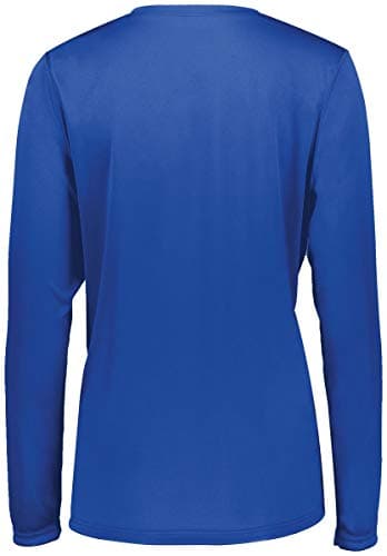 Holloway Ladies Momentum Long Sleeve Tee 2XL Royal Thermal Running Top Fast Drying Moisture Wicking Certification Size 2