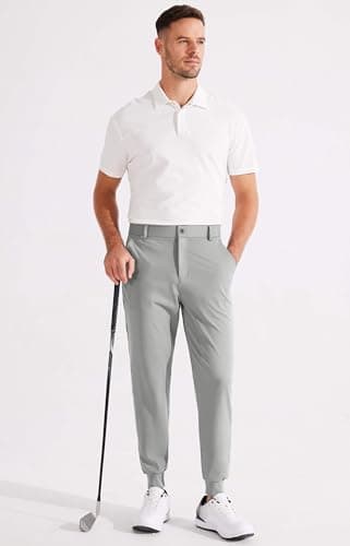 Libin Men's 4-Way Stretch Golf Joggers with Pockets Global Recycled Standard  
Libin Men's Slim Fit Sweatpants for Work