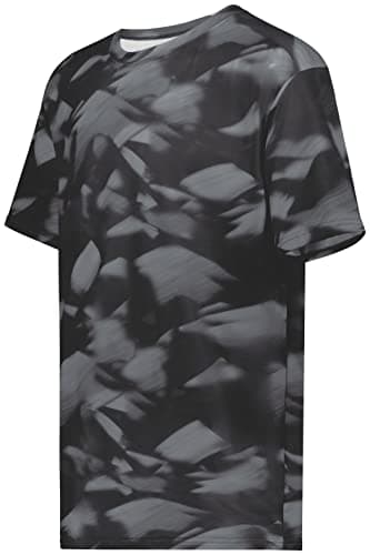 Holloway Men's Stock Cotton-Touch Poly Tee + Comfort + Outdoor + Lightweight + Stretchy + Medium Size + 100% Polyester +