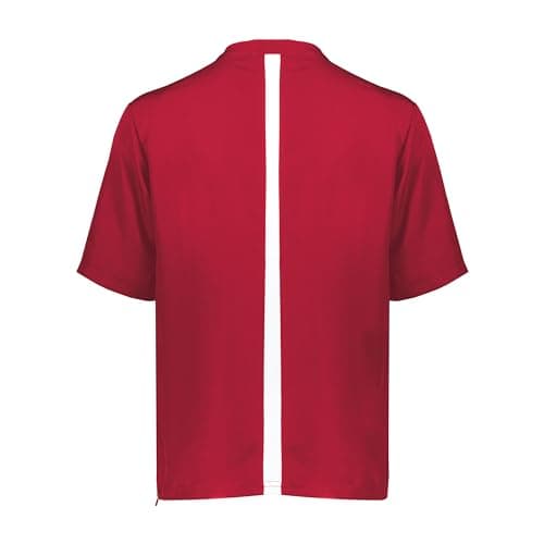 Holloway Clubhouse Short Sleeve Pullover Cage Jacket - Stretch Mesh, Quarter Zip, Men's Sporty Raglan Fit
