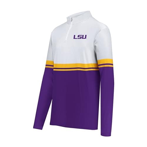 Holloway Men's NCAA Cotton-Touch™ Poly Quarter-Zip Pullover - Comfortable Collegiate Apparel for Men - Sporty Style for