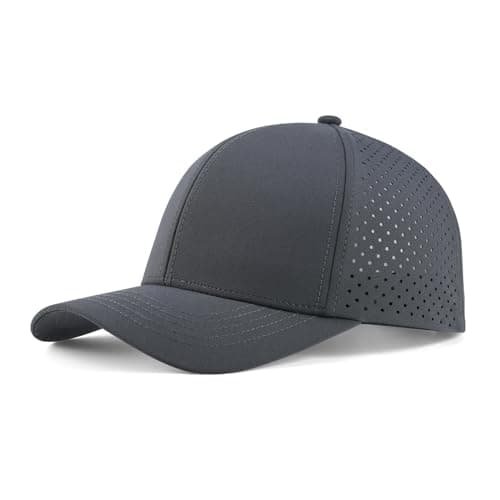 VOBOOM Men Quick Dry Baseball Cap for Summer Sports Laser Cut Mesh Curved Brim Snapback Hat