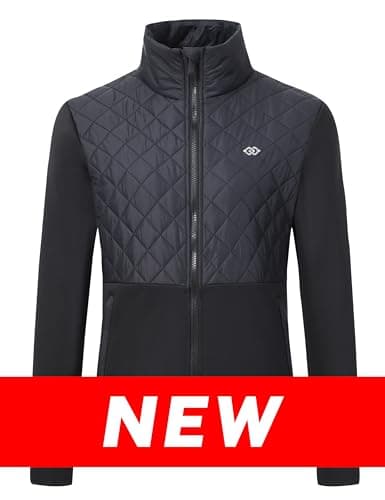 MoFiz Womens Lightweight Insulated Hiking Jacket Fleece Lined Thermal Hybrid Softshell Full Zip Winter Fall Running Ins