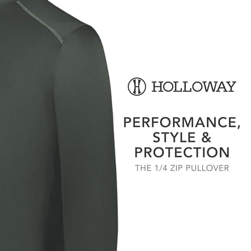Holloway Men's 1/4 Zip Pullover Powered by Coolcore for Sweat Management During Outdoor Activities
| Holloway Men's 1/4