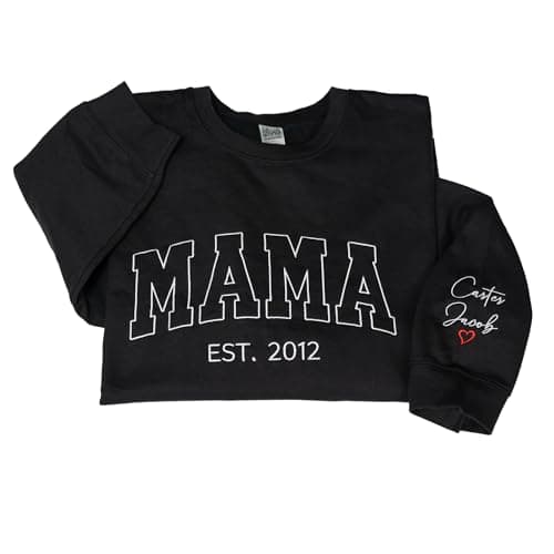Personalized Embroidered Sweatshirt Custom For Women
Customized Embroidered Hoodie Sweatshirt as Mom_gift_Christmas
Cust