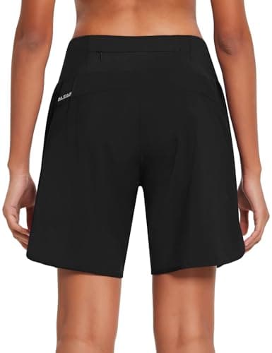 Baleaf Women's 7" Long Running Athletic Shorts for High Waist Workouts in the Gym Quick Dry Soft Split Leg
| Baleaf Wom