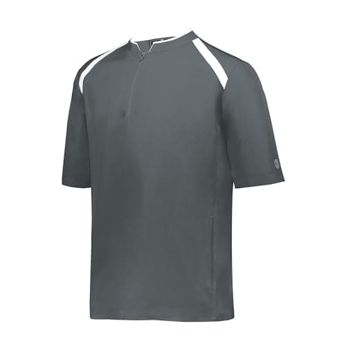 Holloway Clubhouse Short Sleeve Pullover Cage Jacket for Men in Office Casual Wear Lightweight Breathable Comfortable