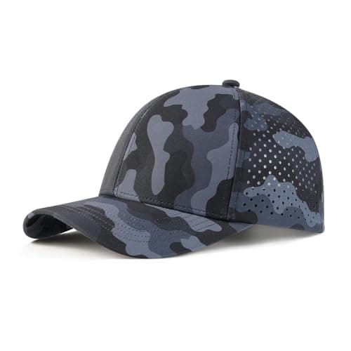 VOBOOM Men Quick Dry Baseball Cap for Summer Sports Laser Cut Mesh Curved Brim Snapback Hat