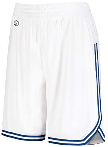 Augusta Sportswear Holloway Sportswear White/Royal Retro Basketball Shorts for WomenXS Size