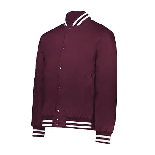 Holloway Heritage Jacket Maroon/White Best Winter Warmth Men's Outdoor Adventurer