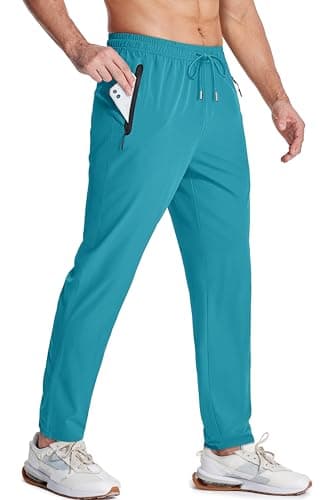 Men's Lightweight Hiking Pants with Quick Dry and Zipper Pockets
| Men's Quick Dry Running Pants Open Bottom Sweatpants
