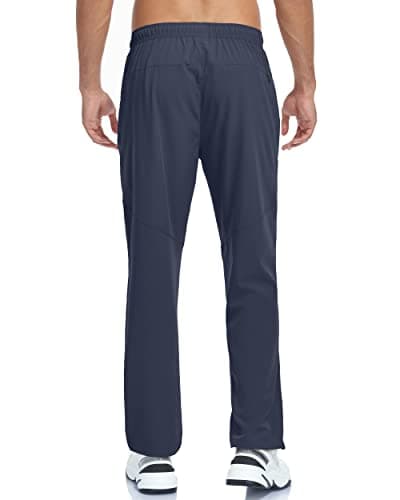 GAXIDES Men's Lightweight Breathable Quick Dry Fit Waterproof Hiking Pants for Camping, Fishing, Running and Athletic A