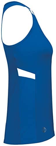 Holloway Ladies Pr Max Compression Jersey XL Royal/White - Fast Drying Breathable Sportswear for Fitness Enthusiasts in