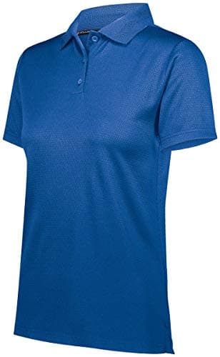 Holloway Sportswear Women's Prism Polo Shirt XS Royal: Ultra Moisture Wicking, Breathable Fabric for Fitness Enthusiasts