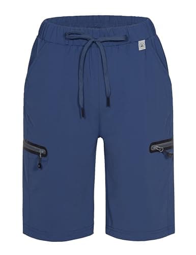 Mapamyumco Women's Hiking Cargo Shorts Ultra Stretch Quick Dry Lightweight for Camping Travel Golf