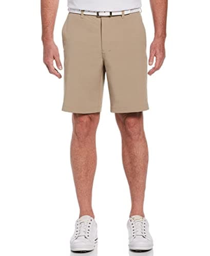 PGA TOUR Men’s 9” Flat Front Horizontal Textured Golf Shorts - 4-Way Stretch, Moisture-Wicking, Sun Protection