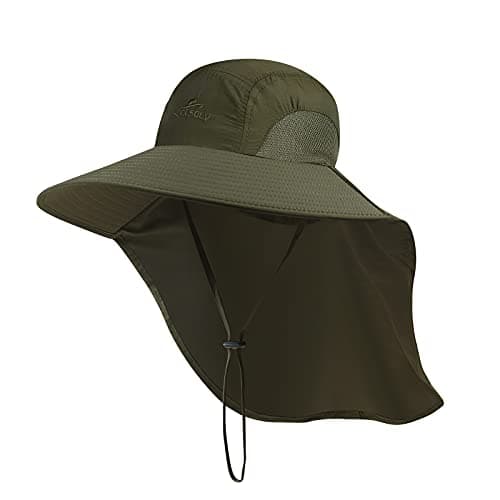 KOOLSOLY Outdoor Sun Hat for Men with 50+ UPF Protection, Perfect for Dad on Fishing Trips and Safari Adventures