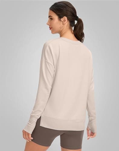 Soft and Comfortable Gradual Sweatshirt for Women Yoga Tops
| Buttery Soft Modal Pullover Shirts with Side Slit Thumb H
