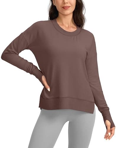 Soft and Comfortable Gradual Sweatshirt for Women Yoga Tops
| Buttery Soft Modal Pullover Shirts with Side Slit Thumb H