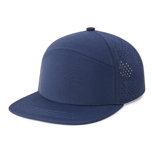 FEINION Men's Adjustable Performance Laser Perforated Baseball Cap for Summer Sports