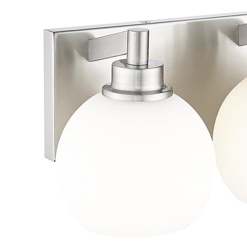 Modern 3-Light Matte Black Bathroom Vanity Light for Kitchen and Bedroom
| Clear Glass Globe Shade Wall Sconces for Bat