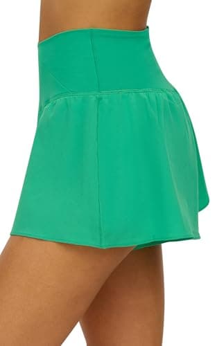 Reflex 90 Degree Crossover Waist Flowy Short for Women with Built-in Shorts Summer