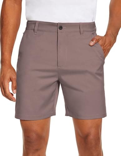 Men's PULI Golf Dress Shorts Flat Front Hybrid 7 Inch Lightweight Quick Dry Chino Casual with Pockets
| PULI Men's Golf