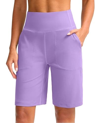 G Gradual High Waisted Bermuda Shorts for Yoga and Casual Wear | 9" Knee Length | 2 Big Pockets | Women's Shorts
G Gradu