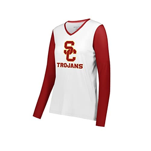 Holloway Women's NCAA Collegiate Fanwear Long Sleeve Tee-Comfy Fit & Stylish Design for Game Days & Everyday Wear-Soft C