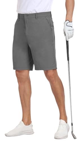 MoFiz Men's Lightweight Hiking Shorts Slim Stretch Golf Shorts Active Waistband