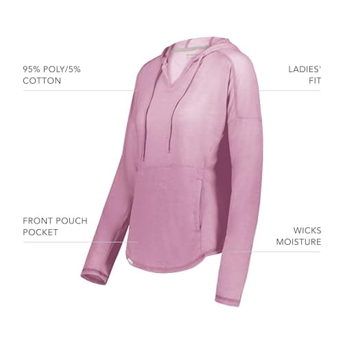 Holloway Women's Ladies Monterey Hoodie + Warm + Casual + Outdoor + Fleece + Women's Hoodie + Polyester + Cold Weather