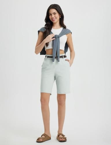 Baleaf Women's Golf Shorts UPF 50+ Casual Work
| Baleaf Women's Golf Shorts 9'' Knee Length Stretch Bermuda Long Shorts