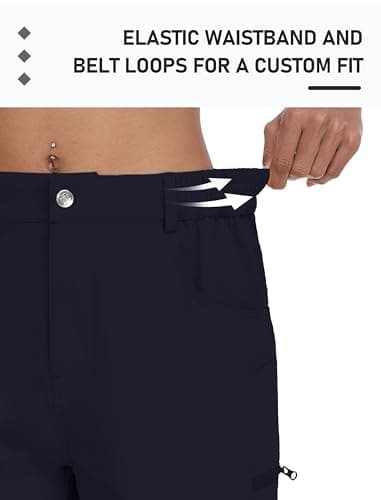 MoFiz Women's Golf Shorts 7" Quick Dry Hiking Shorts Lightweight Bermuda Shorts with Pockets for Summer Travel Women