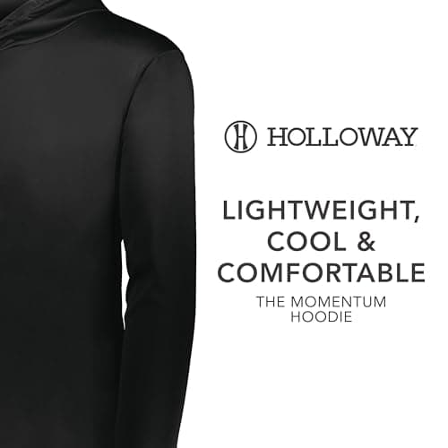 Holloway Momentum Hoodie for Men in Tech-Enabled warmth and Moisture Wicking, Fitness Enthusiasts, Running, Sweaty Work