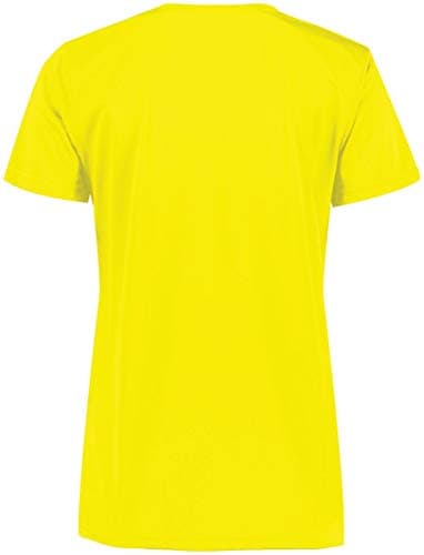 Holloway Ladies Momentum Tee 2XL Electric Yellow + Core Warmth + Active Women + Outdoor Runs + Quick Dry + Moisture Wick