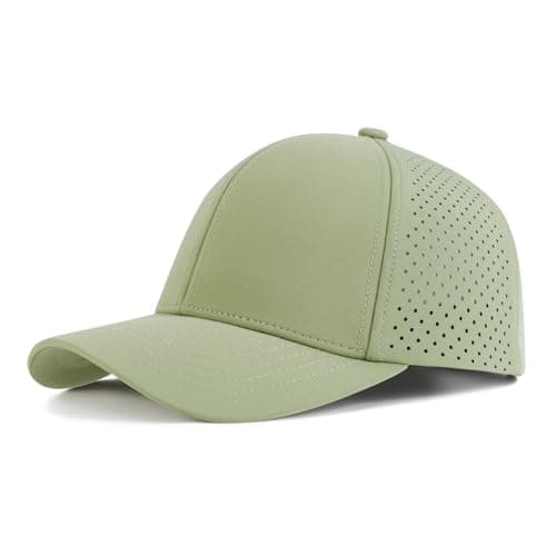 VOBOOM Men Quick Dry Baseball Cap for Summer Sports Laser Cut Mesh Curved Brim Snapback Hat